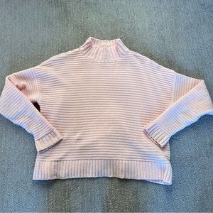 Forever 21 salmon color horizontal turtleneck knit sweater